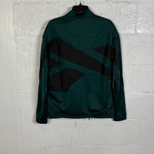 Reebok Men's Identity Vector Zip-Front Track jacket, collegiate green Medium